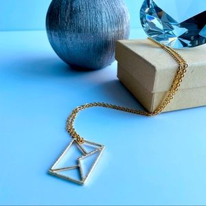 Gold plated stainless steel necklace